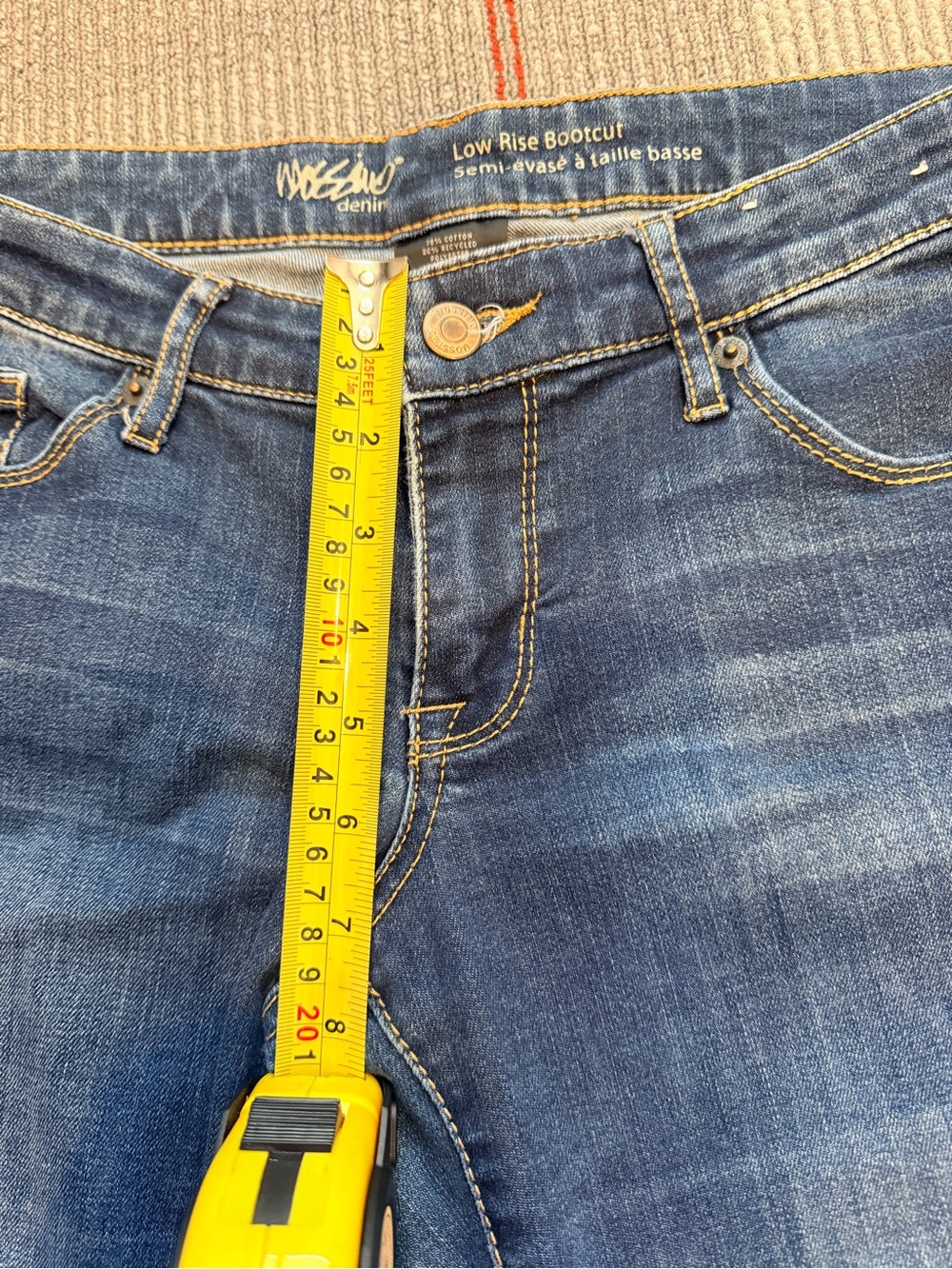 Mossino Denim Women’s Low Rise Bootcut Jeans 78% Cotton size 8/29R - Picture 7 of 10